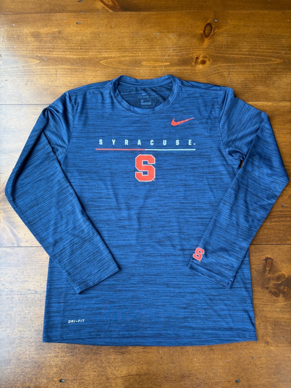 Syracuse Nike Dri-Fit Long Sleeve Shirt Sz M